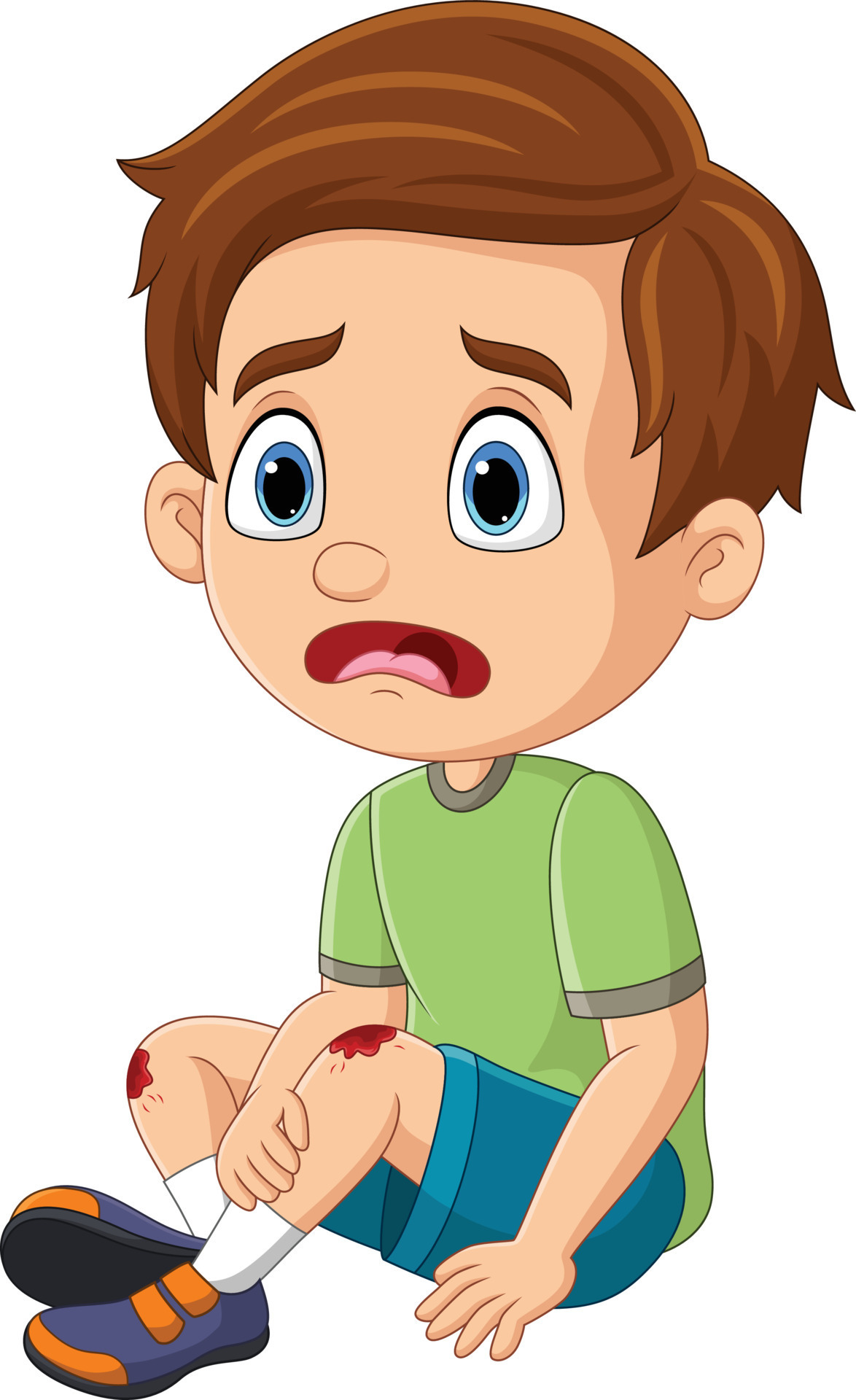 Cartoon little boy crying with scraped knee 8734787 Vector Art at Vecteezy Cartoon little boy crying with scraped knee 8734787 Vector Art at Vecteezy