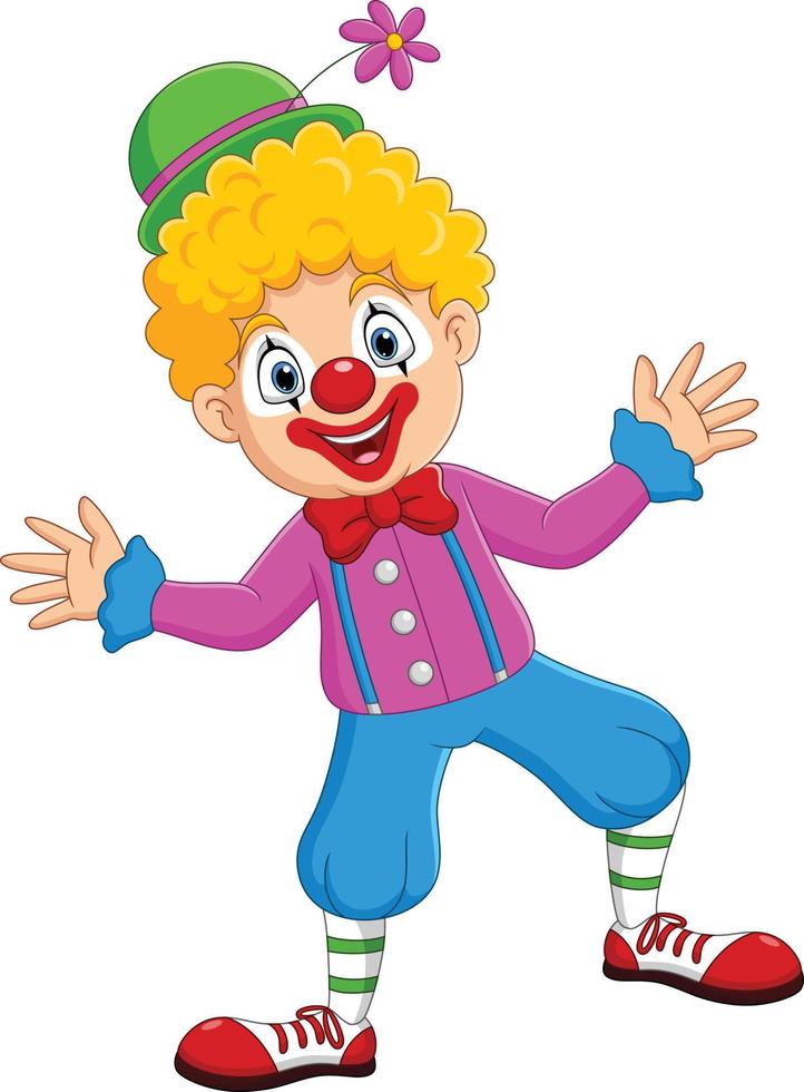 payaso feliz de dibujos animados agitando la mano 8734788 Vector en Vecteezy payaso feliz de dibujos animados agitando la mano 8734788 Vector en Vecteezy