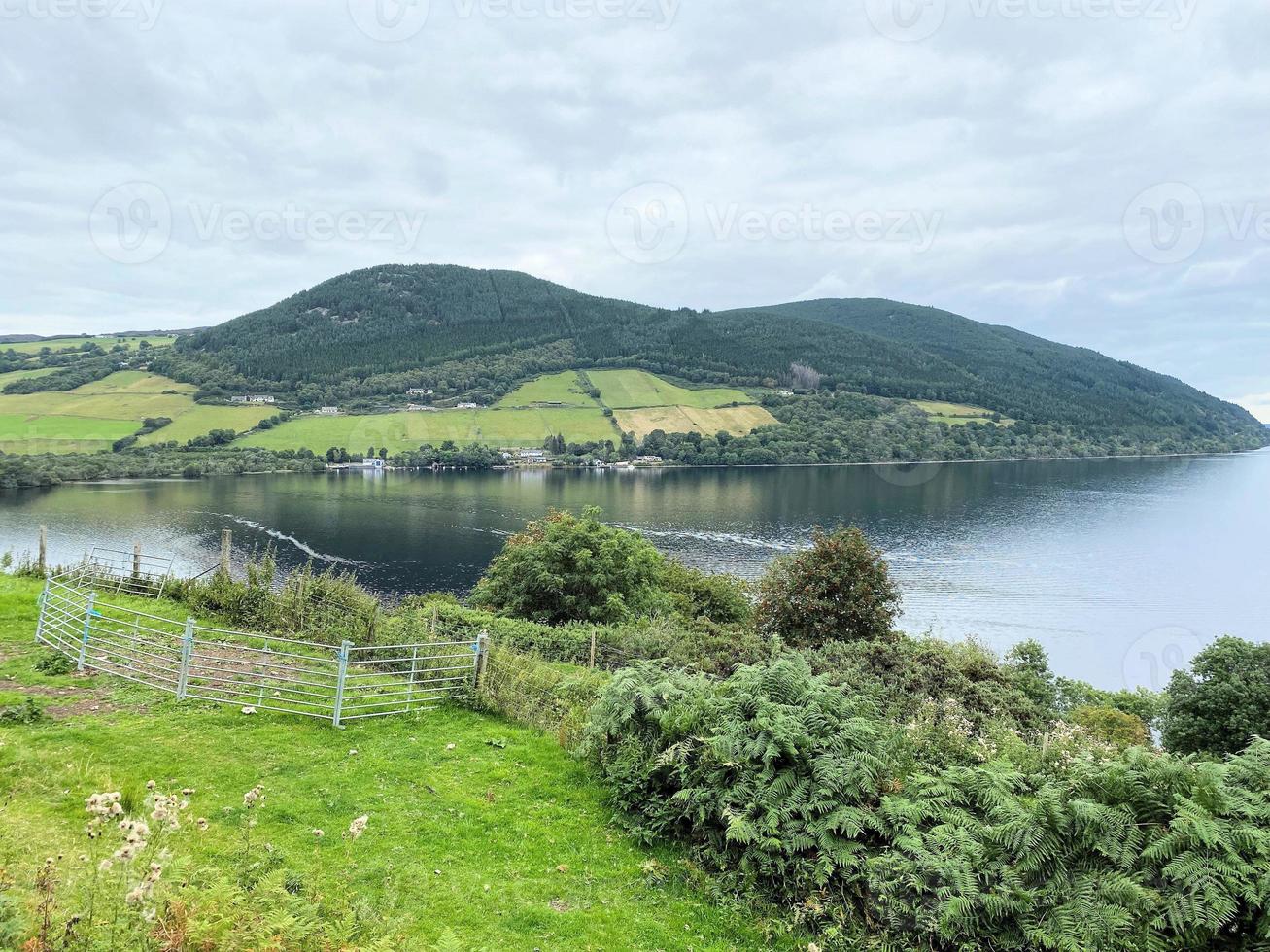 A view of Loch Ness in Scotland photo