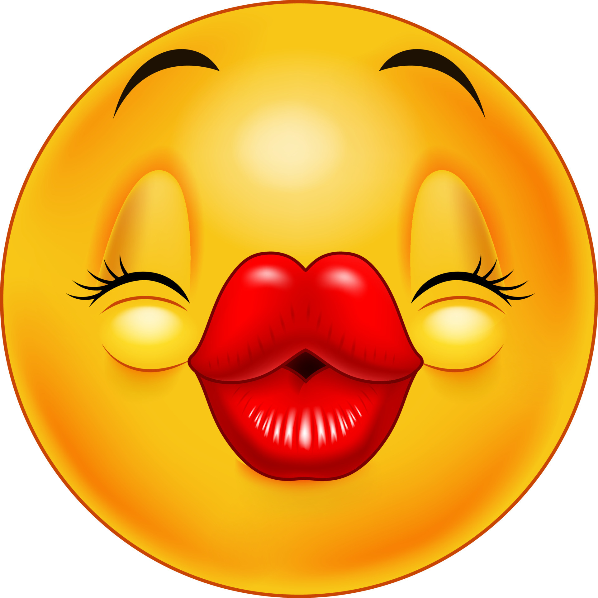 Cute kissing emoticon 8734930 Vector Art at Vecteezy