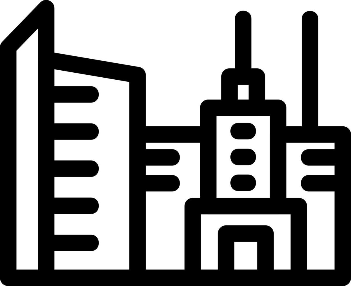 Cityscape Line Icon vector
