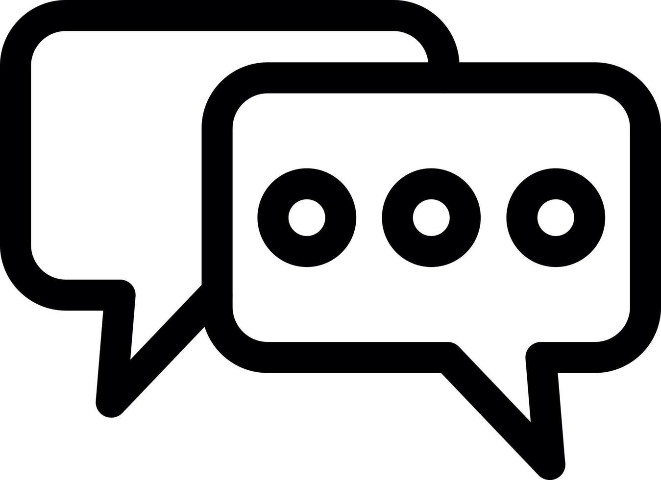 Chat Line Icon vector