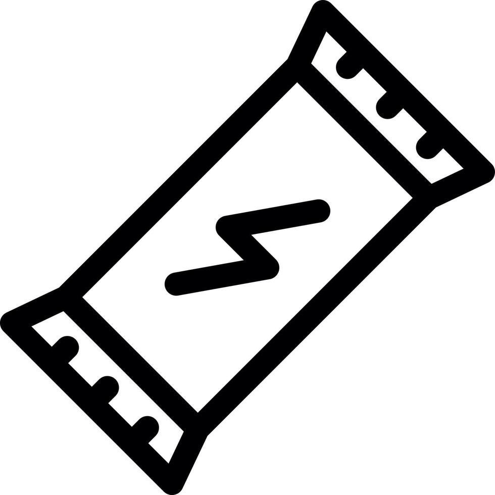 Energy Bar Line Icon vector
