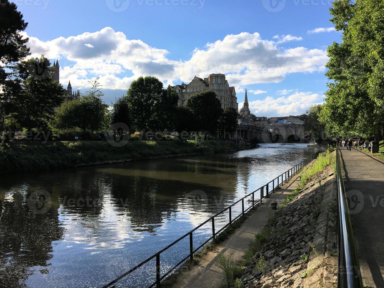 A view of the City of Bath in the afternoon sunshine photo