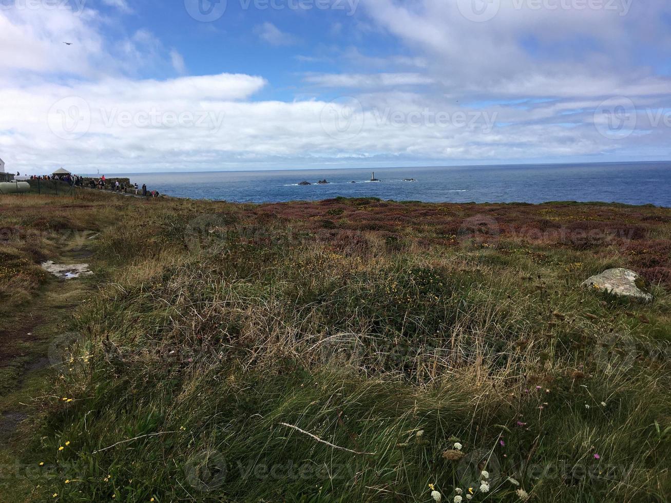 A view of the Sea at Lands End in Cornwall photo