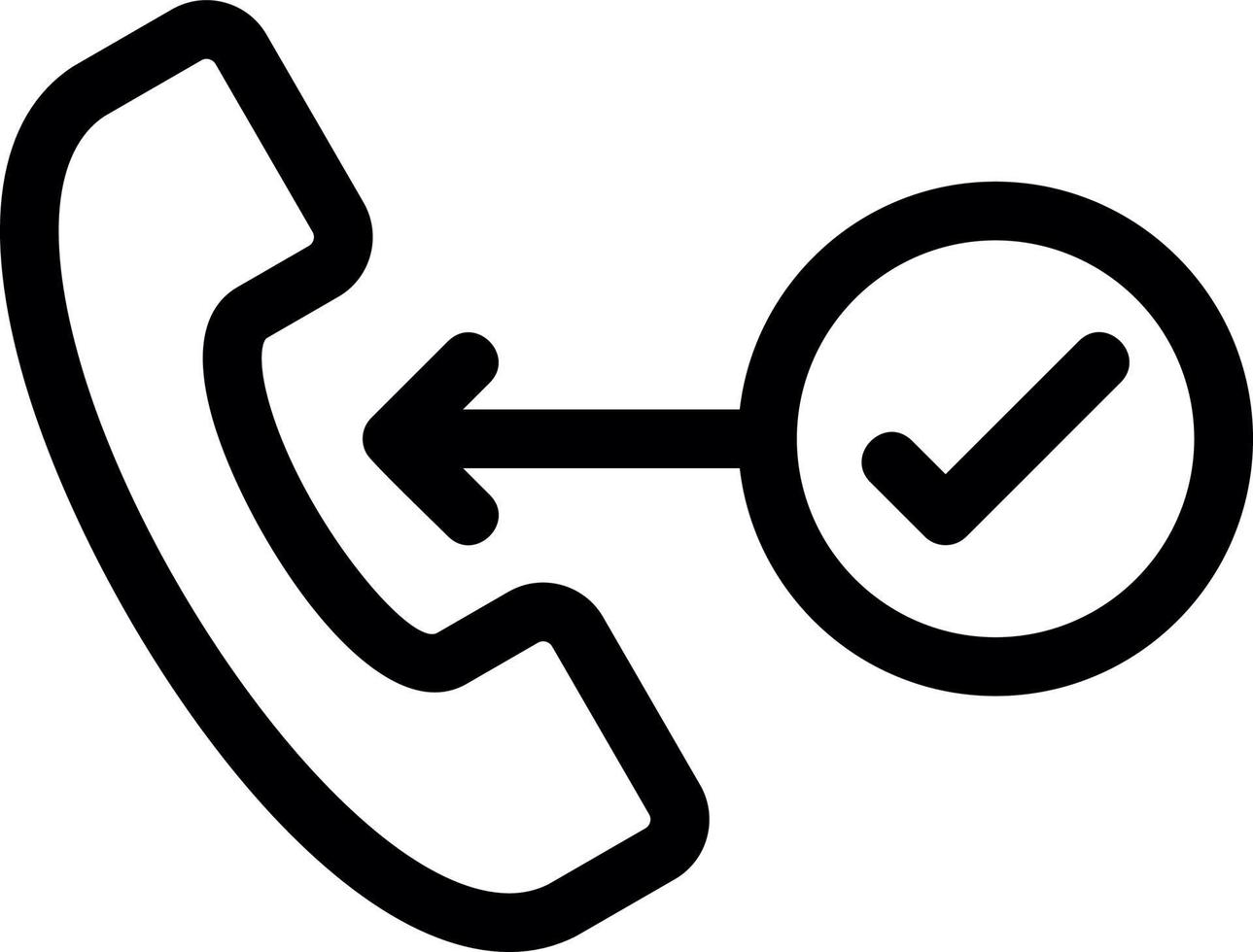 Call Line Icon vector