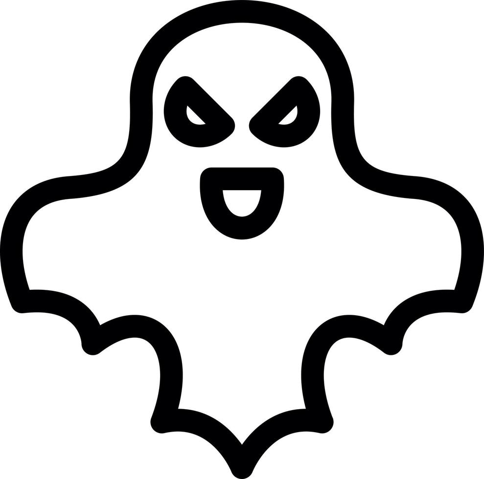 Ghost Line Icon vector