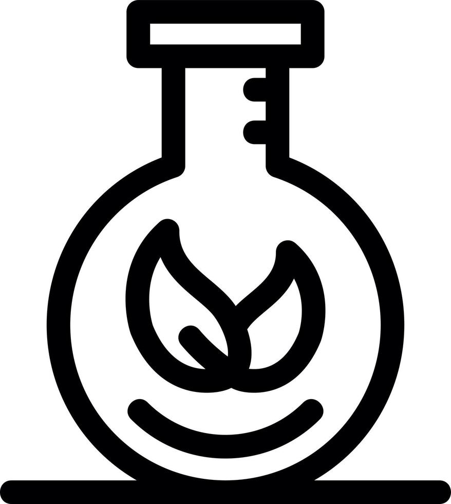 Eco Research Line Icon vector