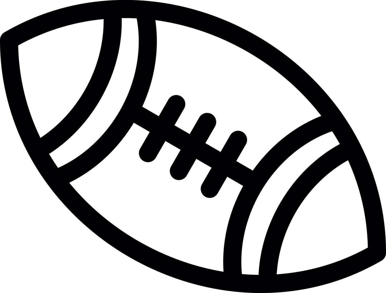 American Football Line Icon vector