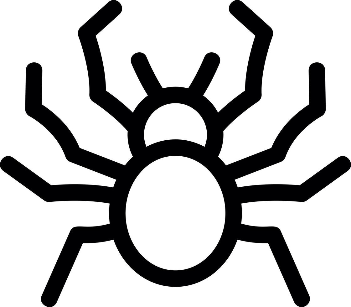 Spider Line Icon vector