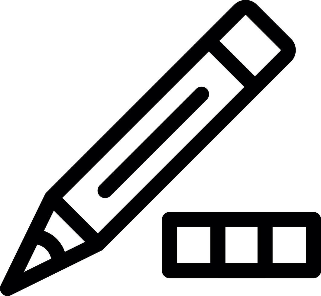 Pencil Line Icon vector