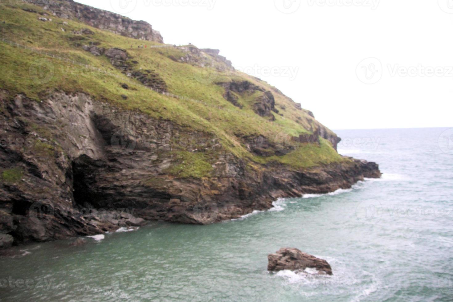 A view of Tintagel in Cornwall photo
