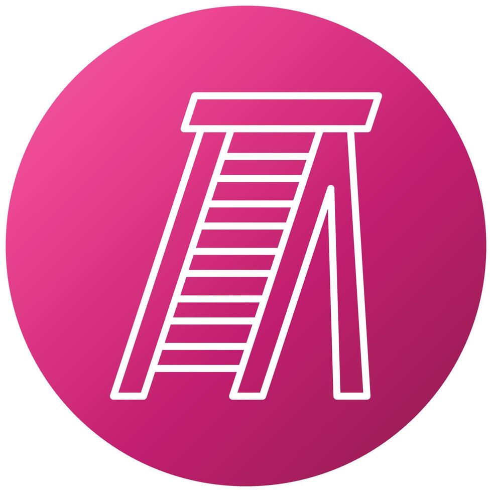 Stepladder Icon Style vector