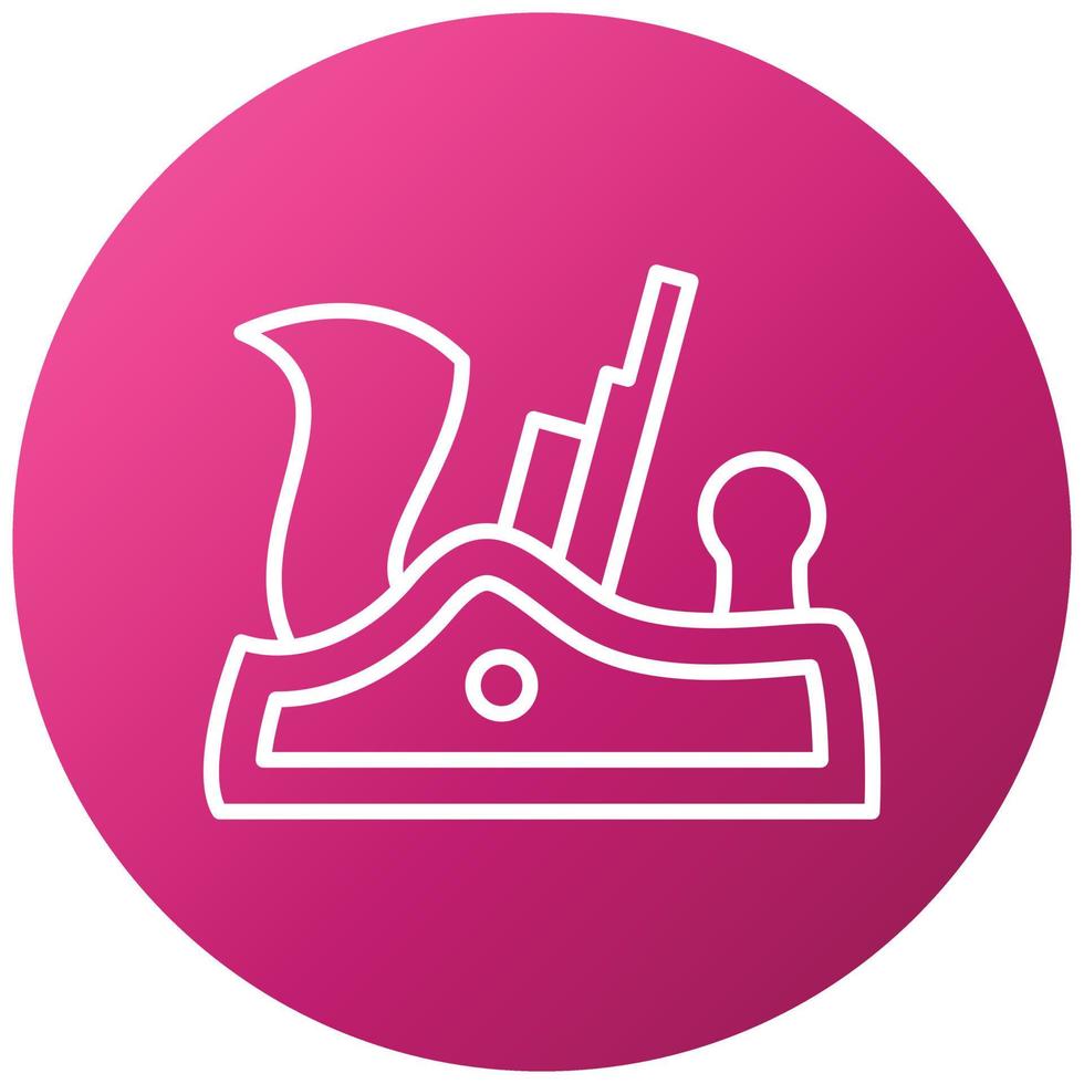 Plane Tool Icon Style vector
