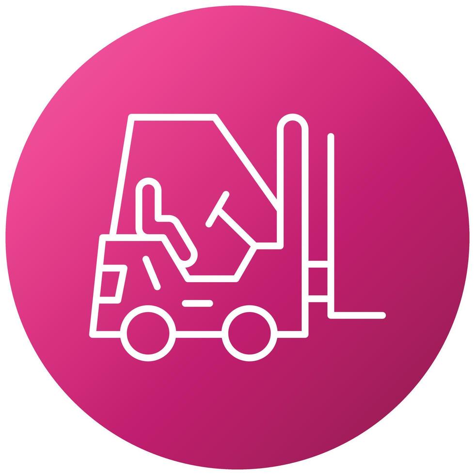 Forklift Icon Style vector