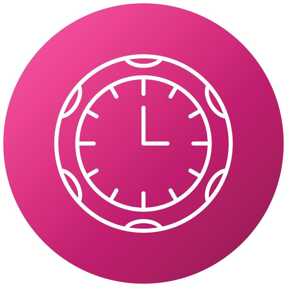 estilo de icono de reloj vector