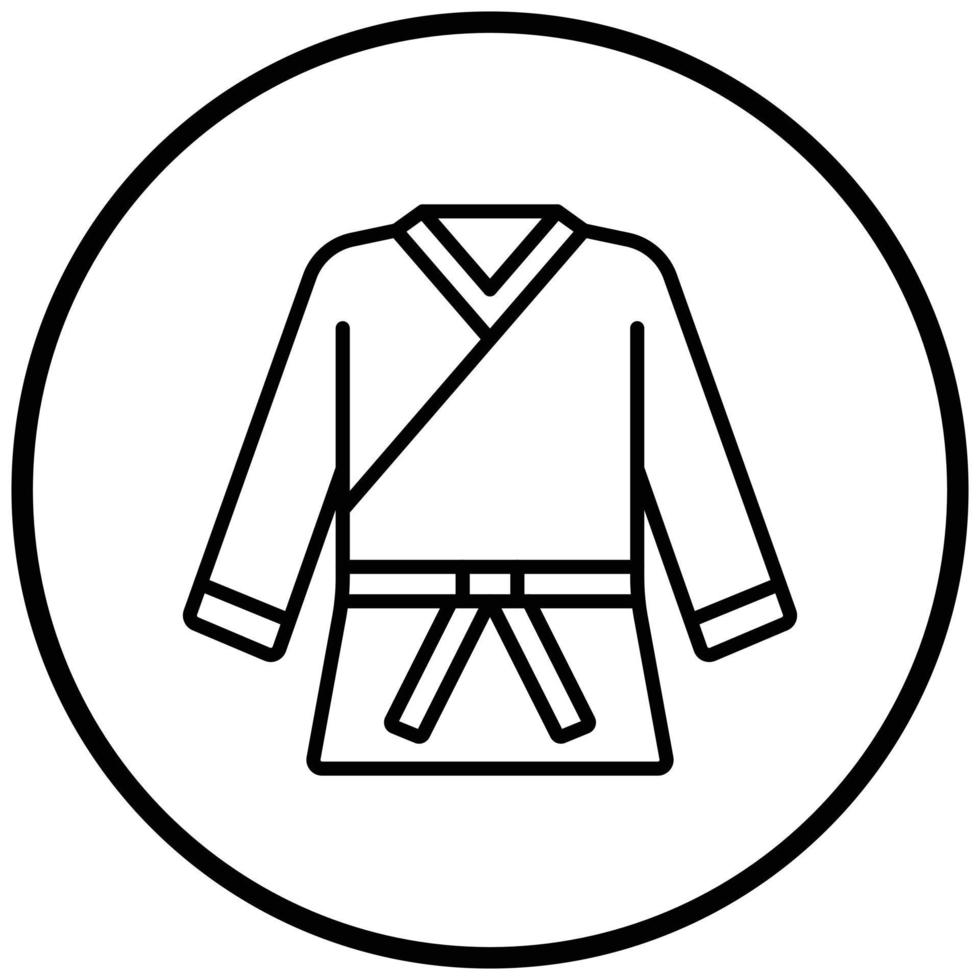 estilo de icono de artes marciales vector