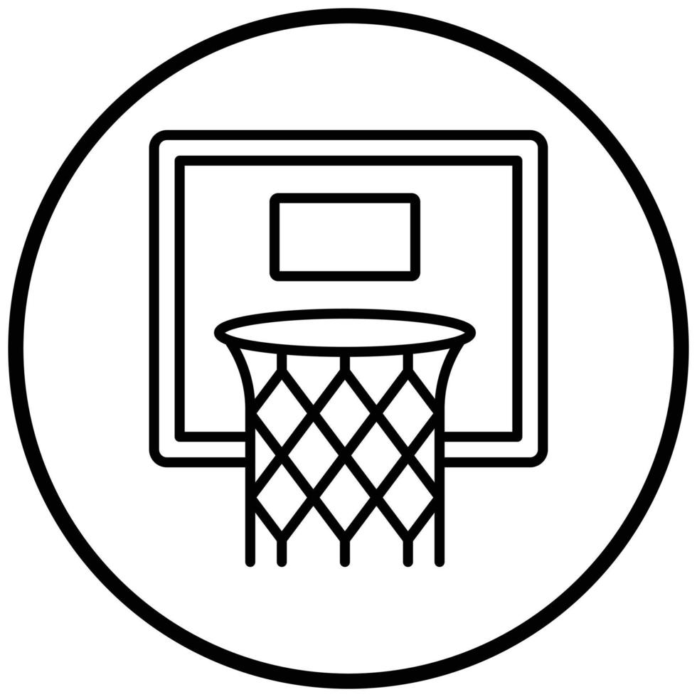 Basketball Hoop Icon Style vector