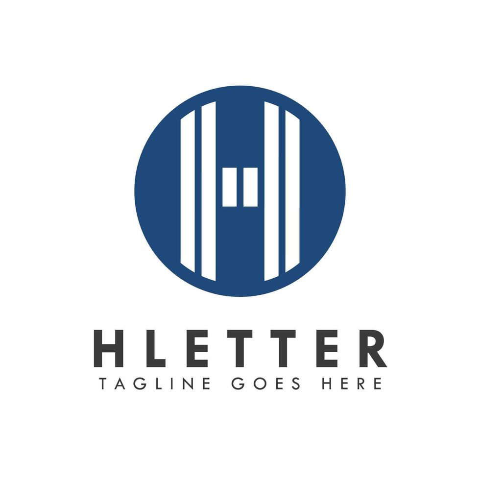Alphabet h letter logo and icon design vector