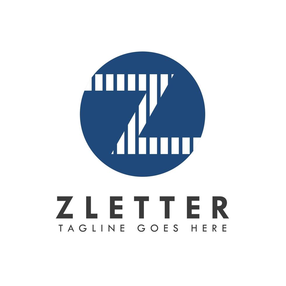 Alphabet z letter logo and icon design vector