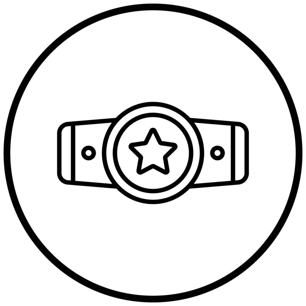 Champion Belt Icon Style vector
