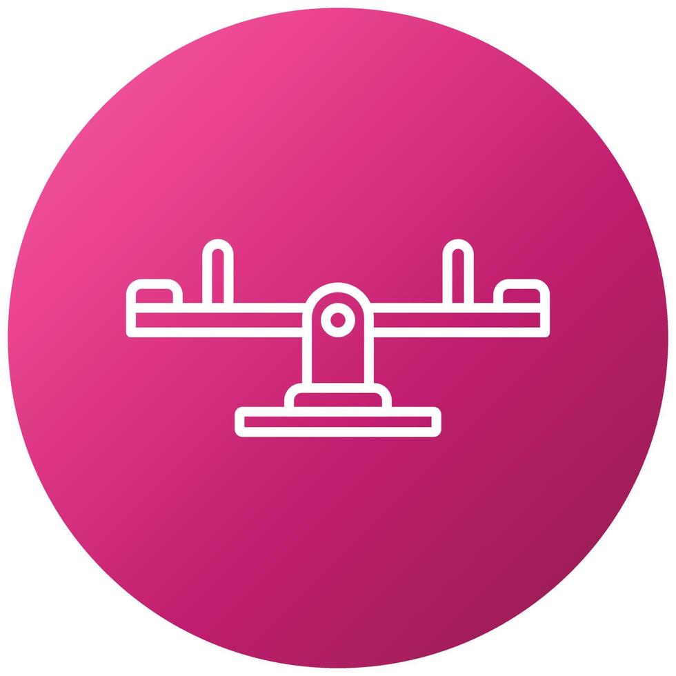 Seesaw Icon Style vector