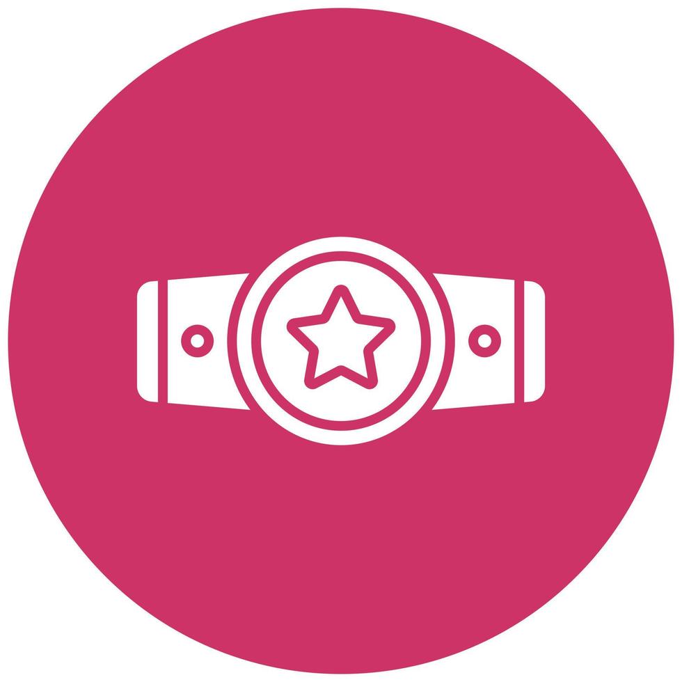 Champion Belt Icon Style vector