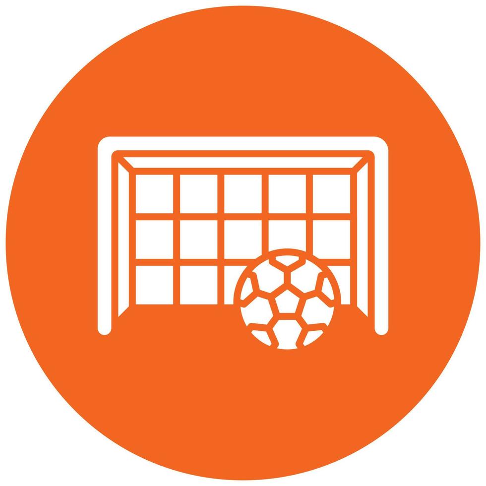 Football Goal Icon Style vector