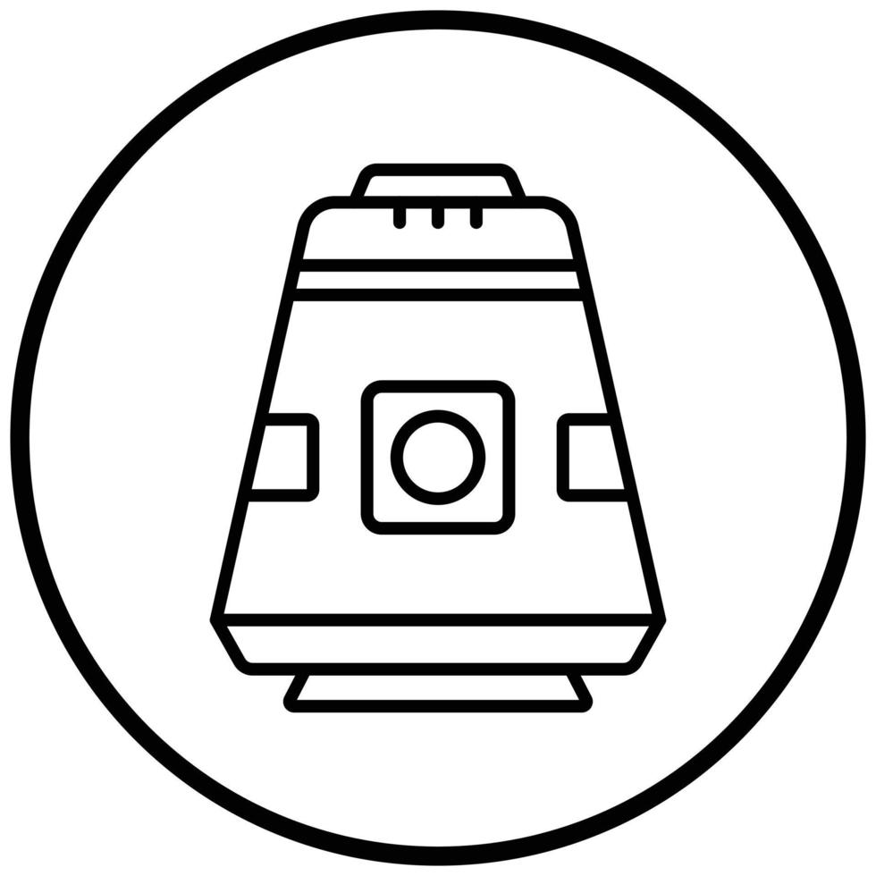 Space Capsule Icon Style vector