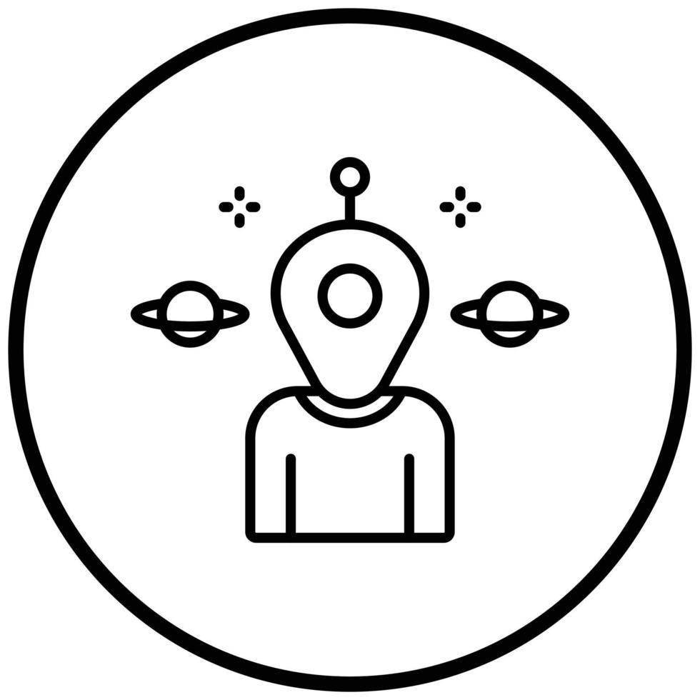 Alien Icon Style vector