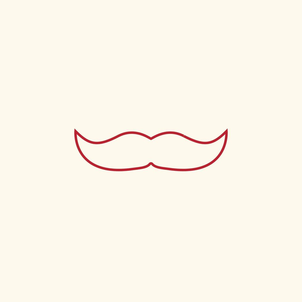 vector de bigote para presentación de icono de símbolo de sitio web