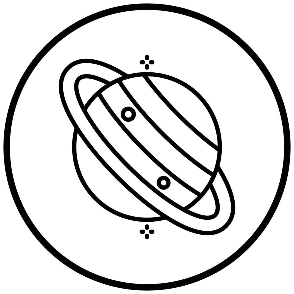 Saturn Icon Style vector