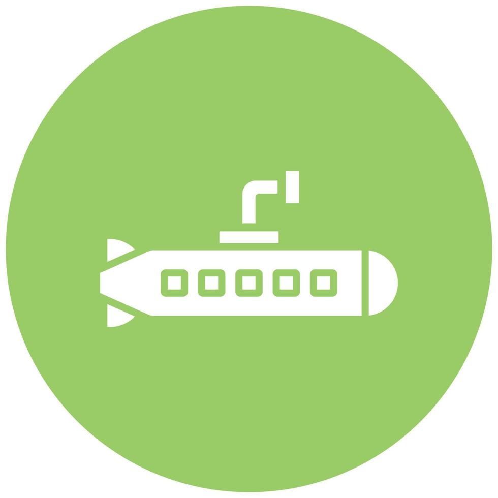 Army Submarine Icon Style vector