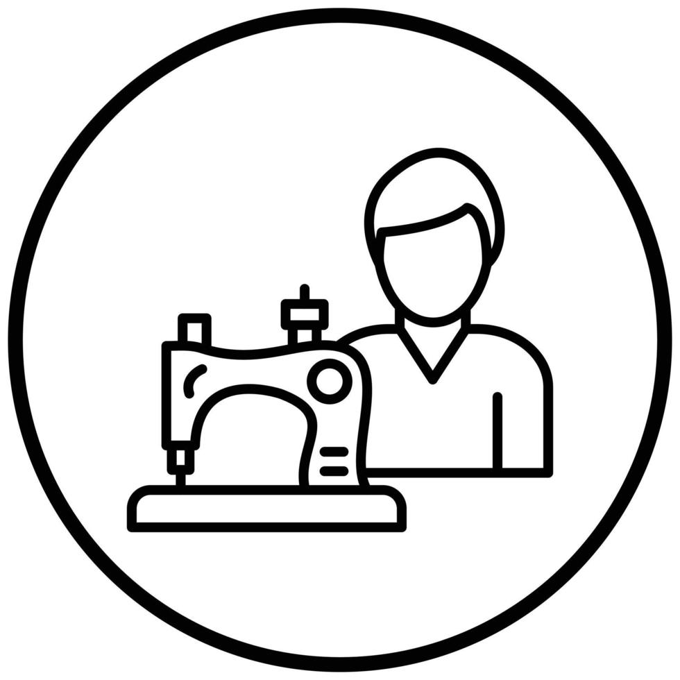 Tailor Icon Style vector