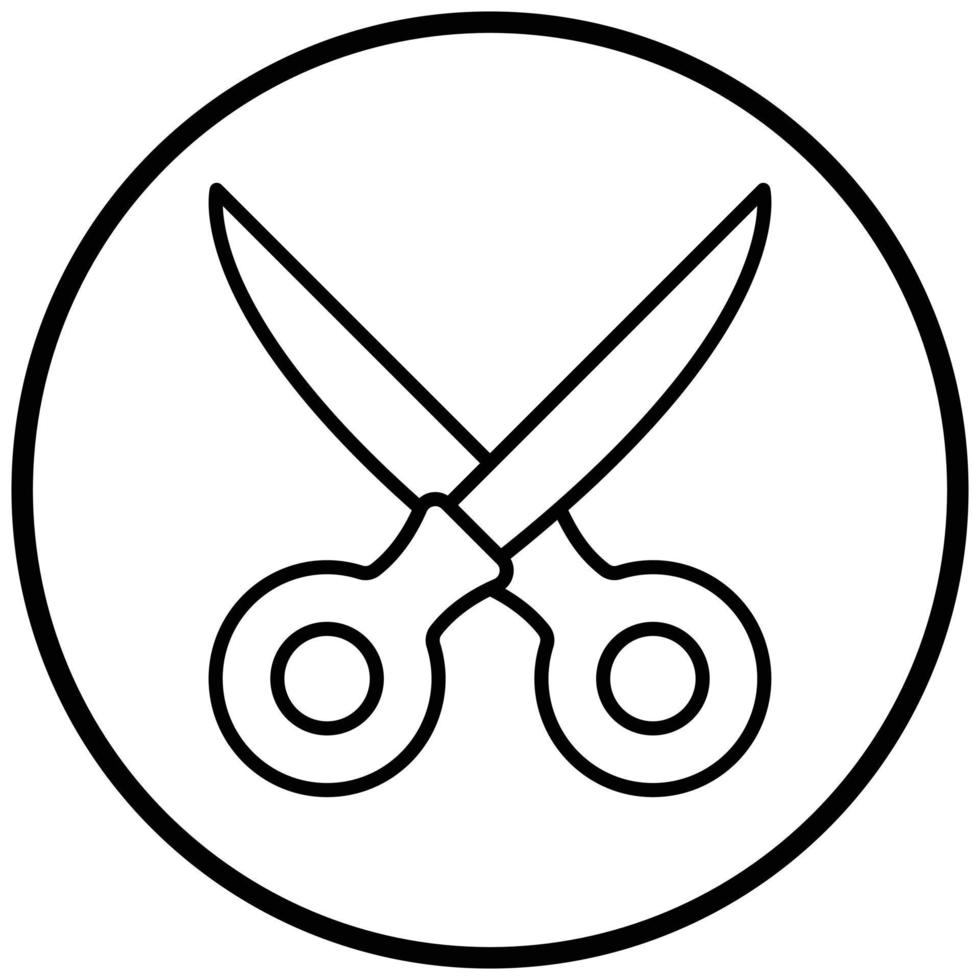 Scissor Icon Style vector
