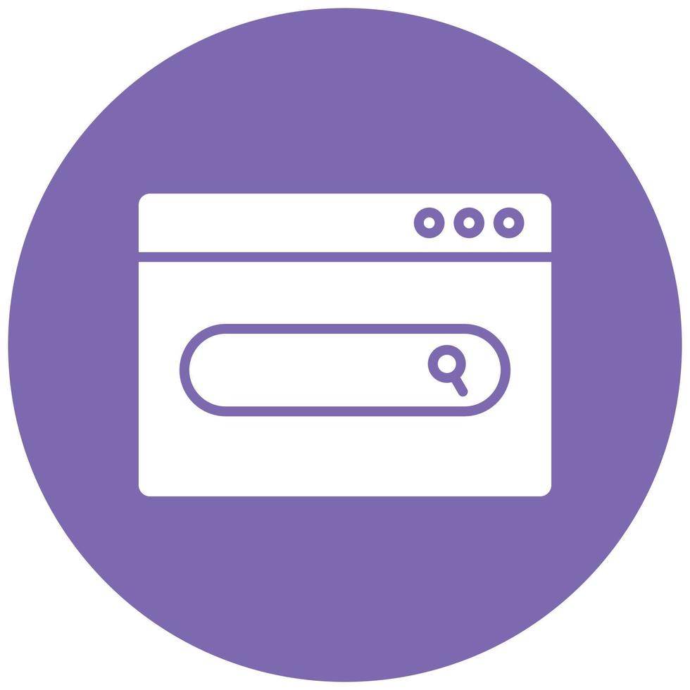 Website Search Icon Style vector