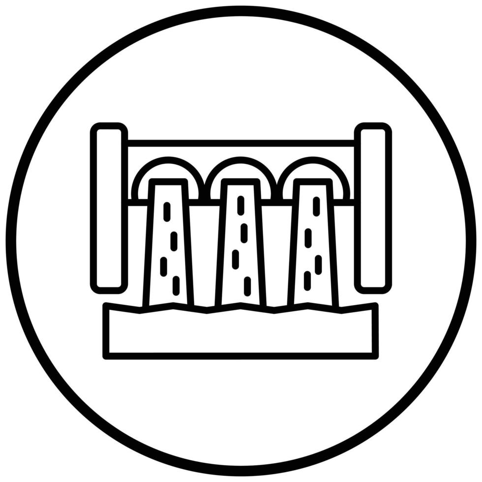 Hydro Power Icon Style vector