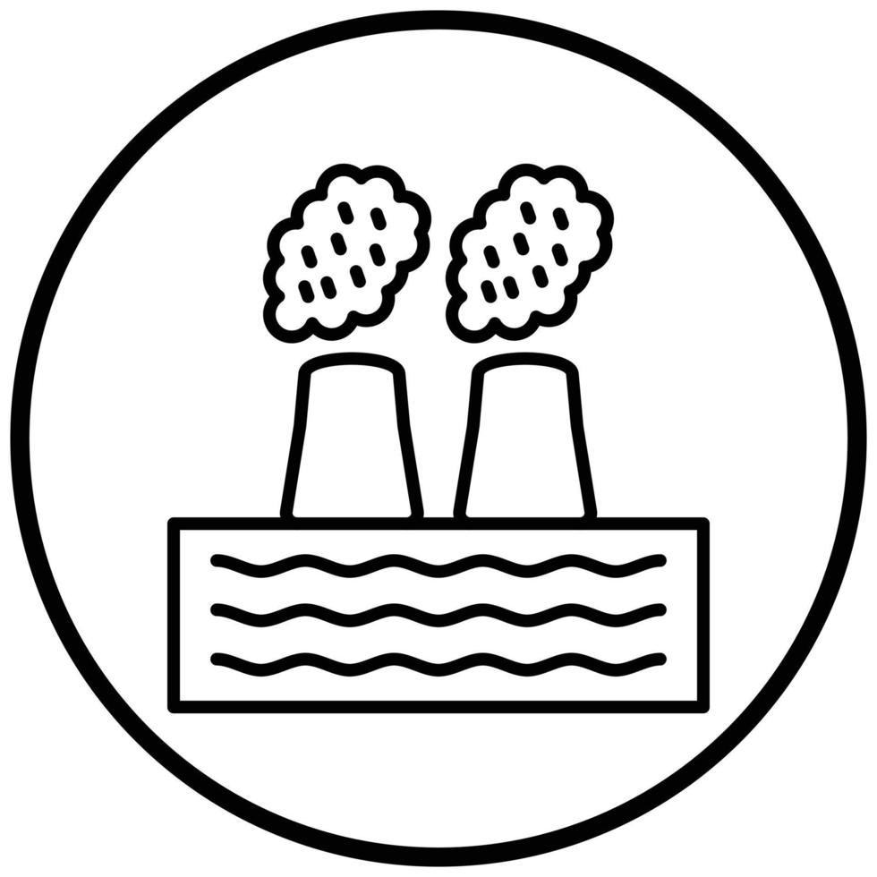 Geothermal Energy Icon Style vector