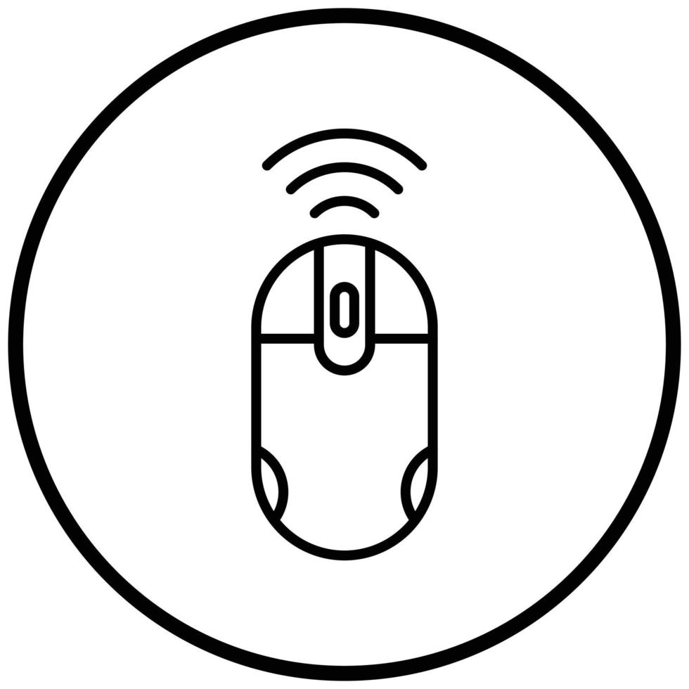 Wireless Mouse Icon Style vector