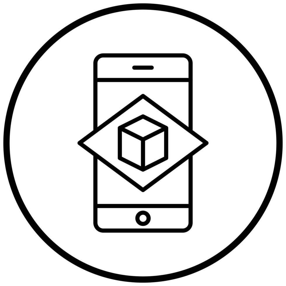 Augmented Reality Icon Style vector