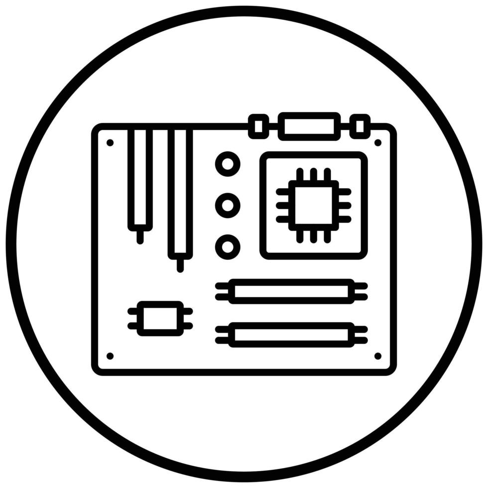 Motherboard Icon Style vector