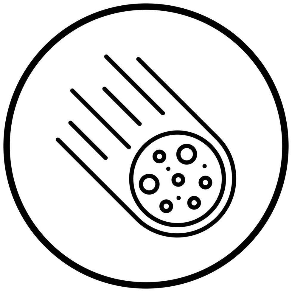 Asteroid Icon Style vector