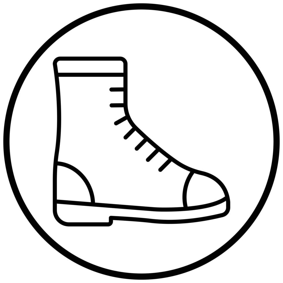 Army Boots Icon Style vector