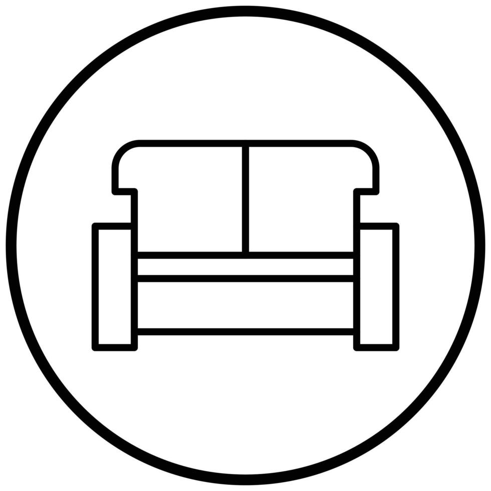 Sofa Icon Style vector