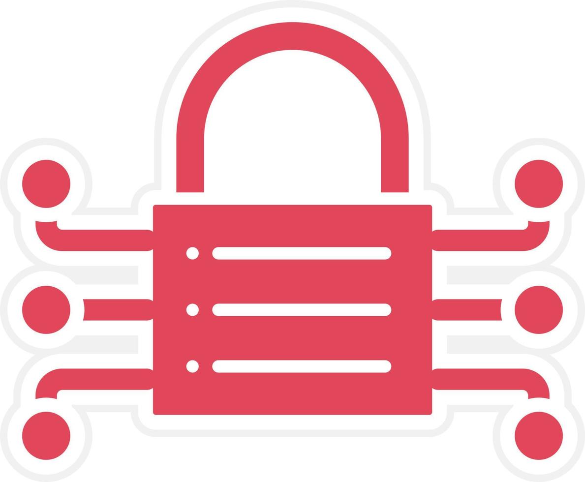 Data Encryption Icon Style vector