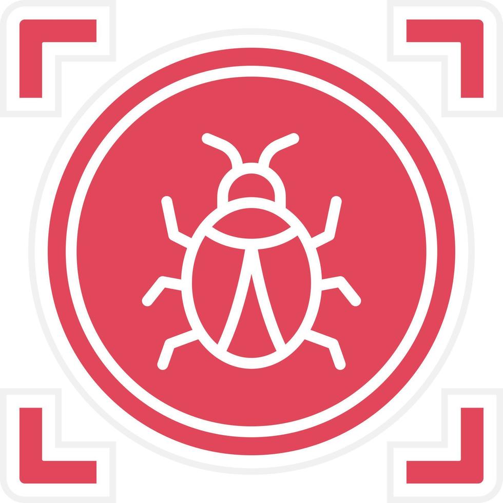 Virus Scan Icon Style vector
