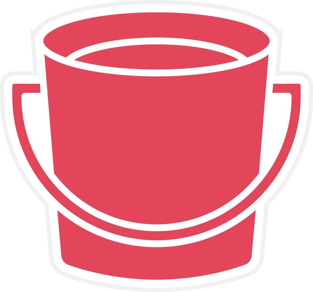 Bucket Icon Style vector