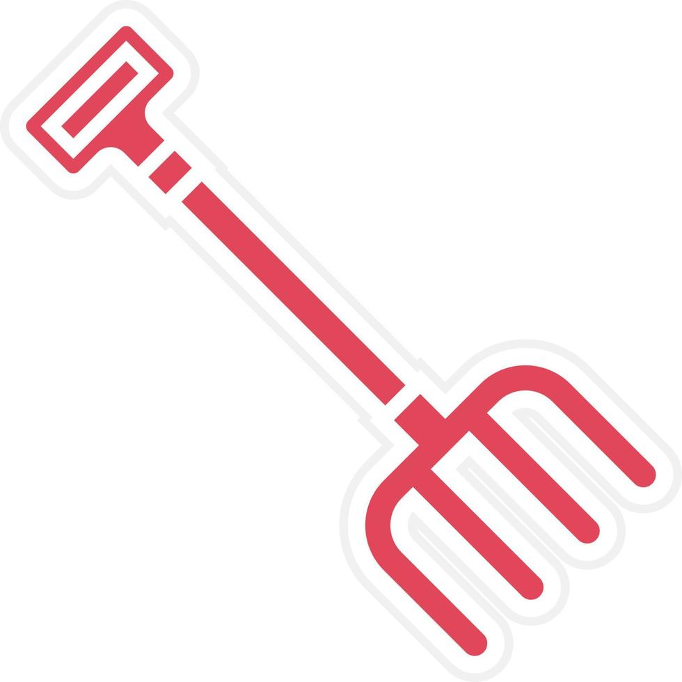 Farm Fork Icon Style vector