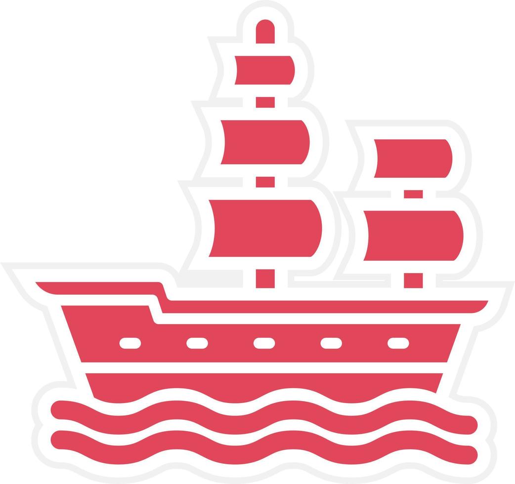 Galleon Icon Style vector