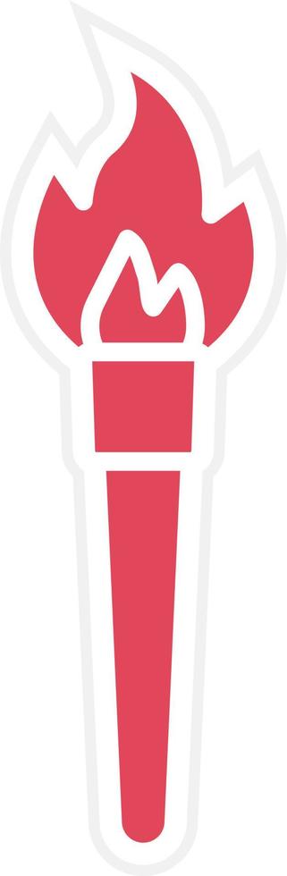 Pirate Torch Icon Style vector